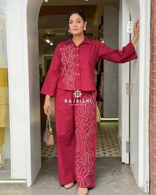 Jaipuri red coord set wholesale female clothing